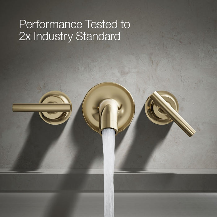 KOHLER K-T14429-4 Purist Deck- or wall-mount bath faucet handle trim with lever design