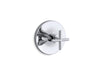 Kohler K-T14488-3 Purist MasterShower temperature control valve trim with cross handle