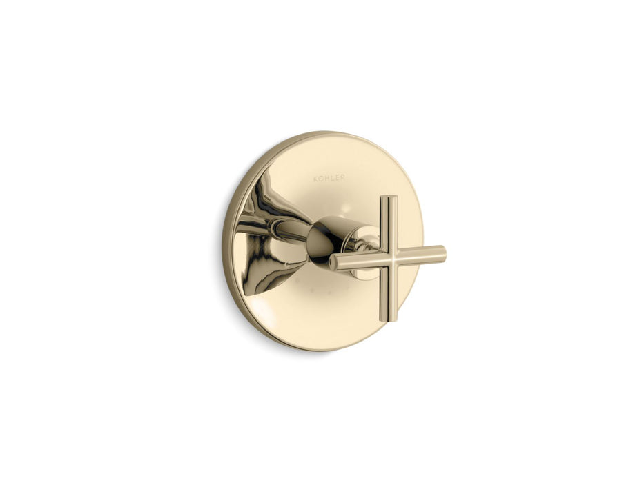 Kohler K-T14488-3 Purist MasterShower temperature control valve trim with cross handle