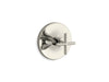 Kohler K-T14488-3 Purist MasterShower temperature control valve trim with cross handle