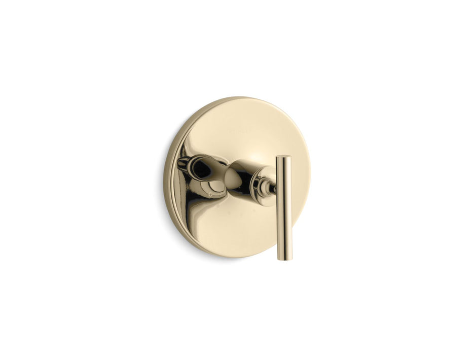 KOHLER K-T14488-4 Purist MasterShower temperature control valve trim with lever handle