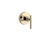 KOHLER K-T14490-4 Purist MasterShower volume control valve trim with lever handle