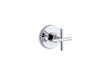 Kohler K-T14491-3 Purist MasterShower transfer valve trim with cross handle