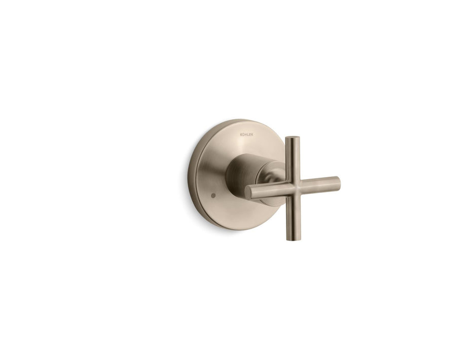 Kohler K-T14491-3 Purist MasterShower transfer valve trim with cross handle