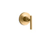 Kohler K-T14491-4 Purist MasterShower transfer valve trim with lever handle