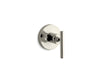 Kohler K-T14491-4 Purist MasterShower transfer valve trim with lever handle