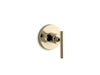KOHLER K-T14491-4 Purist MasterShower transfer valve trim with lever handle
