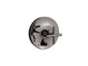 Kohler K-T14501-3 Purist Rite-Temp valve trim with push-button diverter and cross handle