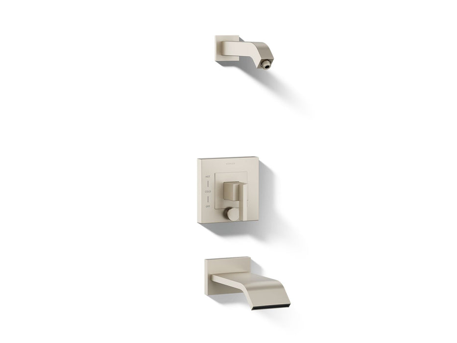 KOHLER K-T14664-4L Loure Rite-Temp bath and shower trim kit with push-button diverter, without showerhead