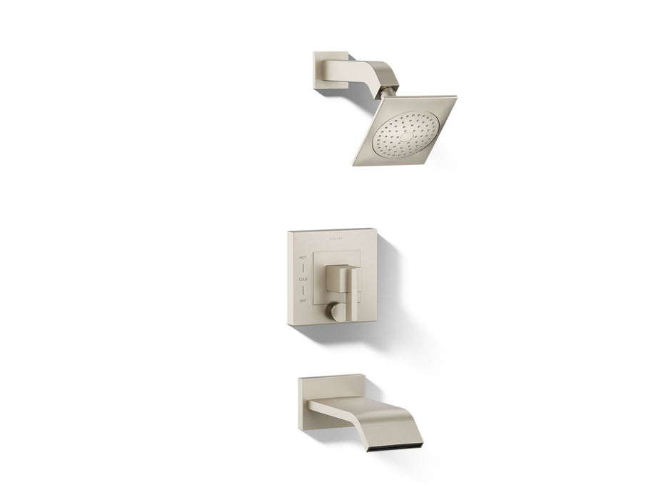 KOHLER K-T14664-4 Loure Rite-Temp bath and shower trim kit with push-button diverter, 2.5 gpm