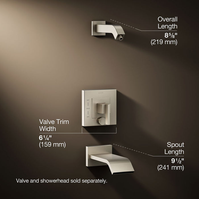3/4 view of product with dimensions