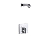 Kohler K-T14665-4L Loure Rite-Temp shower trim kit with push-button diverter, without showerhead