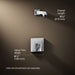 3/4 view of product with dimensions