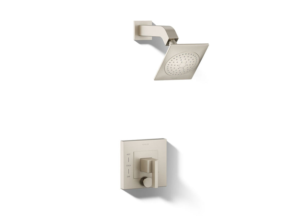 KOHLER K-T14665-4 Loure Rite-Temp shower trim kit with push-button diverter, 2.5 gpm
