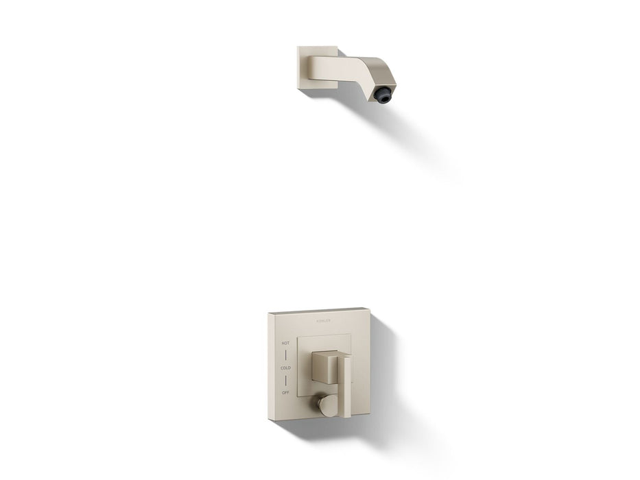 KOHLER K-T14665-4L Loure Rite-Temp shower trim kit with push-button diverter, without showerhead