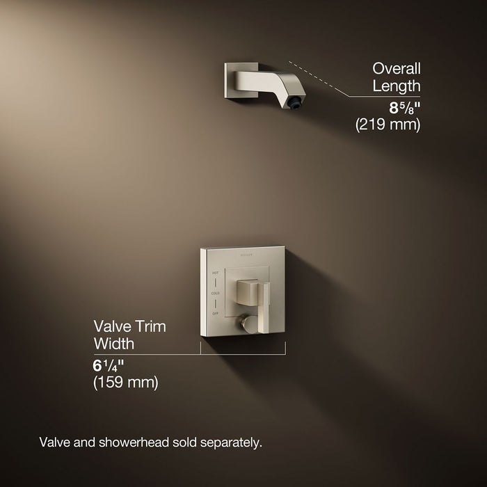 3/4 view of product with dimensions