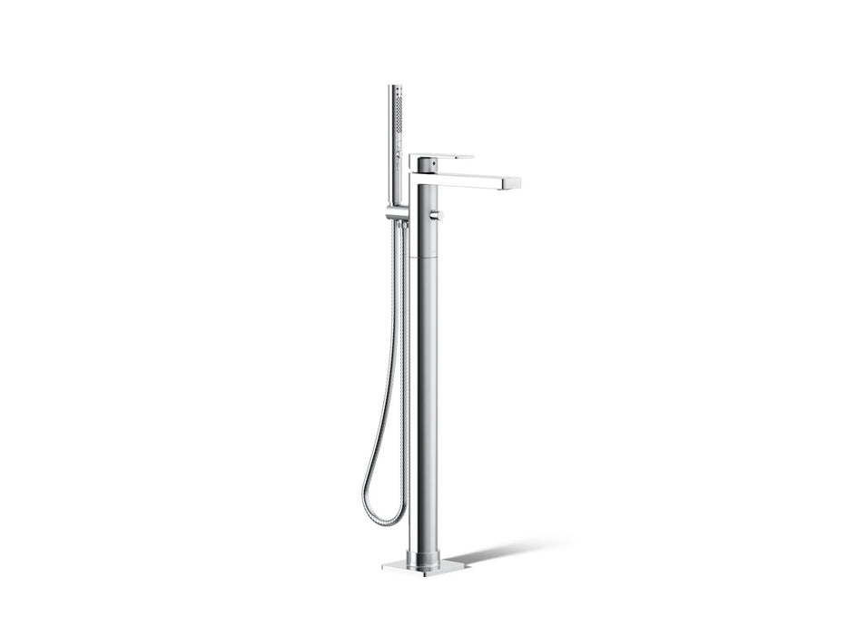 Kohler K-T23492-4 Parallel Floor-mount bath filler trim with handshower