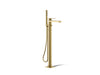 KOHLER K-T23492-4 Parallel Floor-mount bath filler trim with handshower