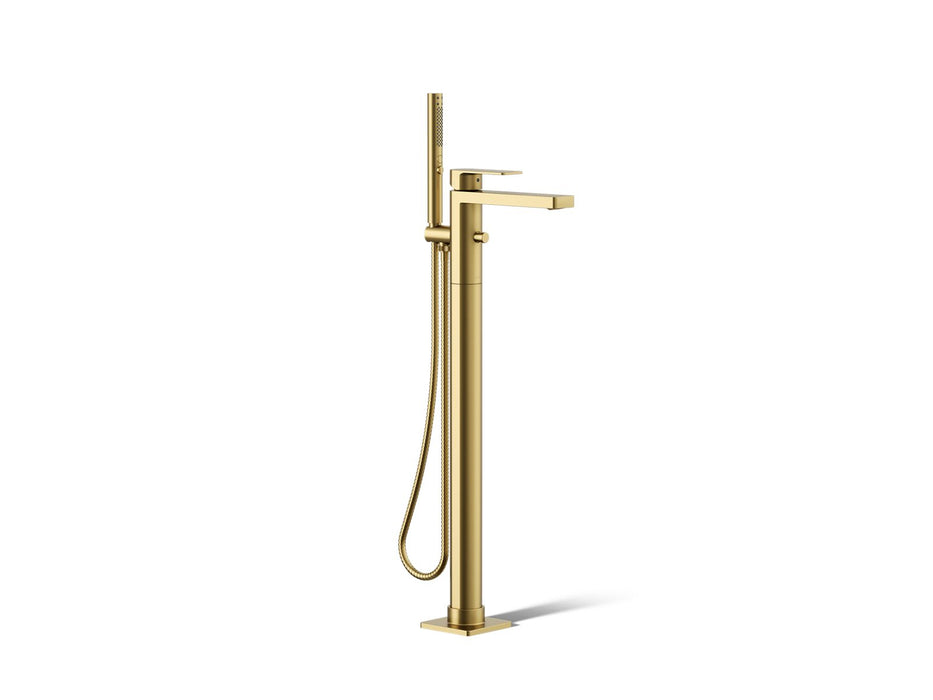KOHLER K-T23492-4 Parallel Floor-mount bath filler trim with handshower