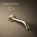 Kohler K-T23890 Components Wall-mount bathroom sink faucet spout with Tube design, 1.2 gpm