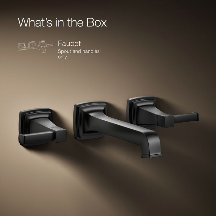 KOHLER K-T26432-4 Riff Wall-mount bathroom sink faucet trim, 1.2 gpm