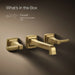Kohler K-T26432-4 Riff Wall-mount bathroom sink faucet trim, 1.2 gpm