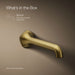 Kohler K-T27011-ND Occasion Wall-mount bathroom sink faucet spout with Straight design, 1.2 gpm