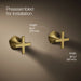 Kohler K-T27013-3 Occasion Wall-mount bathroom sink faucet Cross handle trim, 1.2 gpm