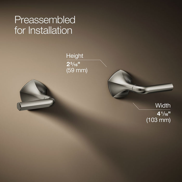KOHLER K-T27013-4 Occasion Wall-mount bathroom sink faucet Lever handle trim, 1.2 gpm