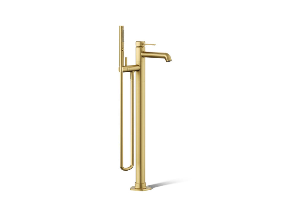 KOHLER K-T27025-4 Occasion Floor-mount bath filler trim with handshower