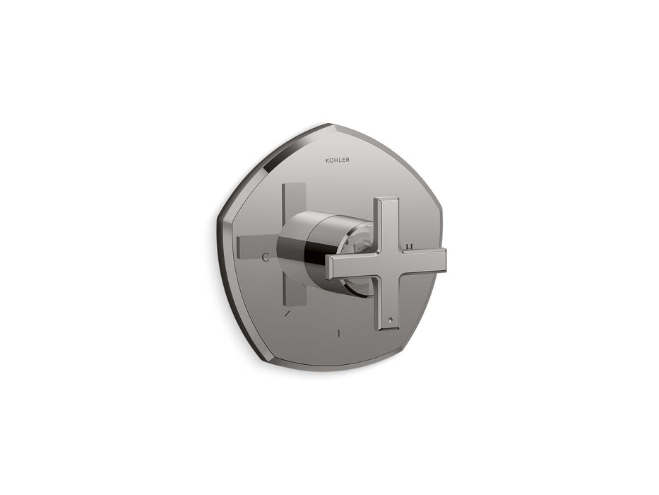 Kohler K-T27040-3 Occasion MasterShower temperature control valve trim with cross handle