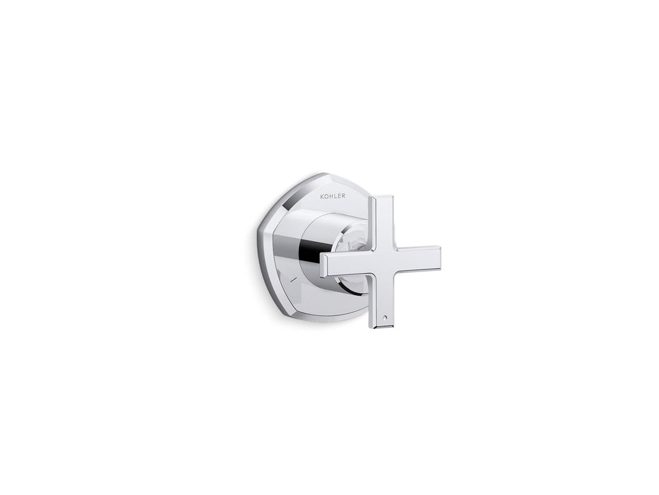 Kohler K-T27042-3 Occasion MasterShower transfer valve trim with cross handle