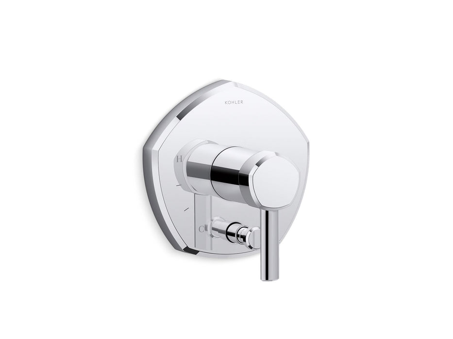 Kohler K-T27044-4 Occasion Rite-Temp valve trim with push-button diverter and lever handle