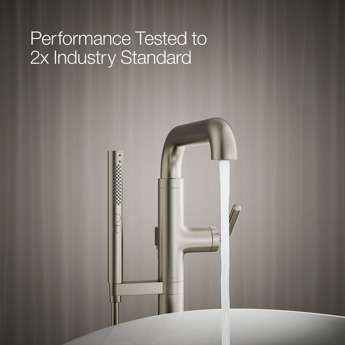 KOHLER K-T27424-4 Tone Floor-mount bath filler trim with handshower