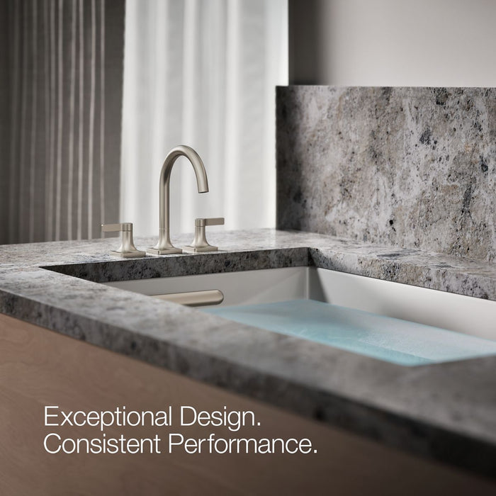 KOHLER K-T28131-4 Venza Deck-mount bath faucet trim, vibrant brushed nickel - view 5