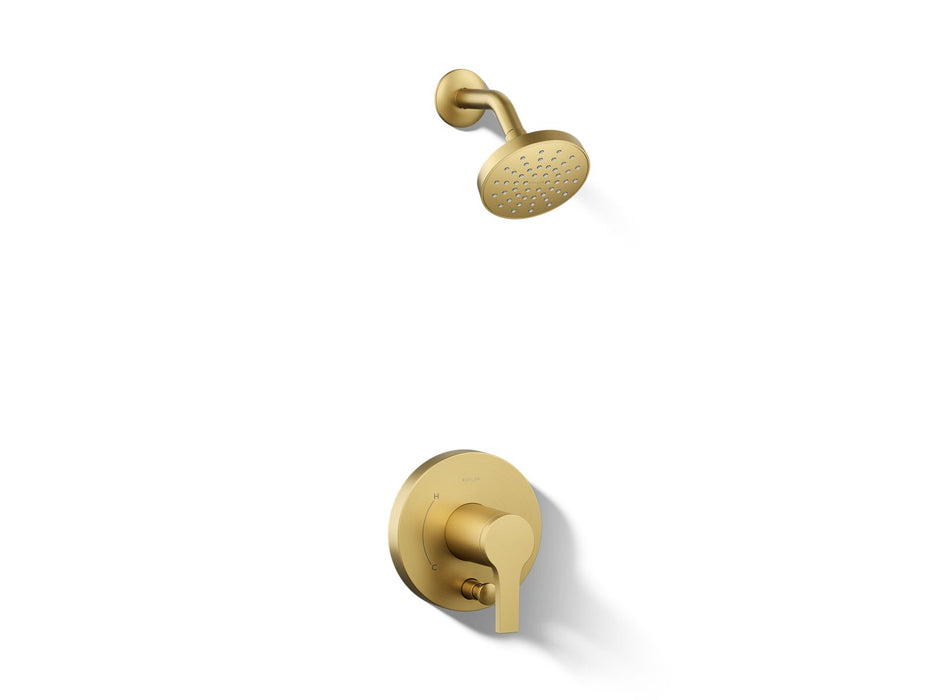 KOHLER K-T35326-4Y Elate Rite-Temp shower trim kit with push-button diverter, 2.5 gpm