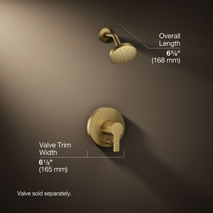 3/4 view of product with dimensions