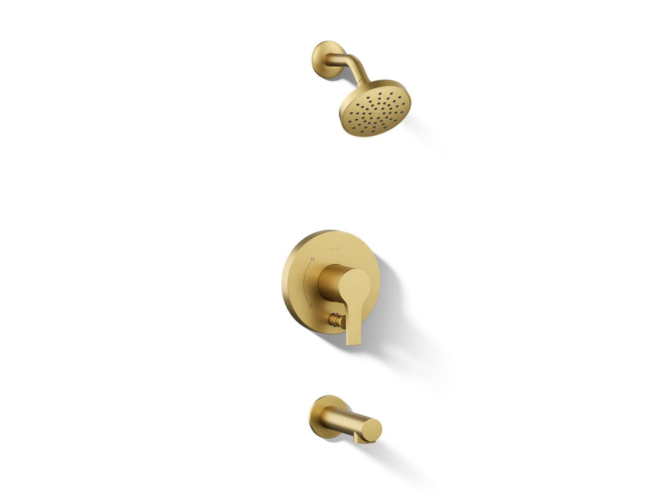 Kohler K-T35327-4G Elate Rite-Temp bath and shower trim kit with push-button diverter, 1.75 gpm