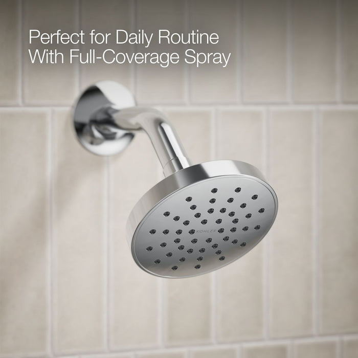 KOHLER K-T35327-4H Elate Rite-Temp bath and shower trim kit with push-button diverter, 1.5 gpm