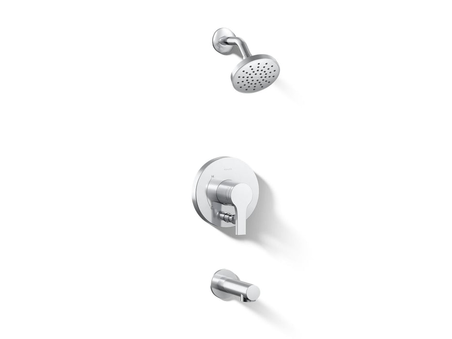 KOHLER K-T35327-4Y Elate Rite-Temp bath and shower trim kit with push-button diverter, 2.5 gpm