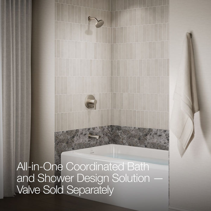 KOHLER K-T35327-4Y Elate Rite-Temp bath and shower trim kit with push-button diverter, 2.5 gpm