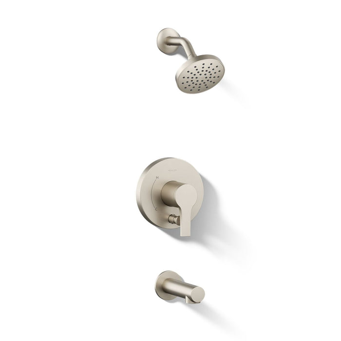 KOHLER K-T35327-4Y Elate Rite-Temp bath and shower trim kit with push-button diverter, 2.5 gpm