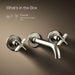 Kohler K-T35909-3 Castia by Studio McGee Wall-mount bathroom sink faucet trim, 1.2 gpm