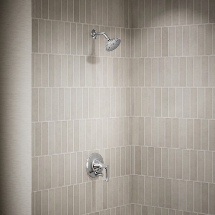 KOHLER K-T35943-4H Buckley Rite-Temp shower trim kit with push-button diverter, 1.5 gpm