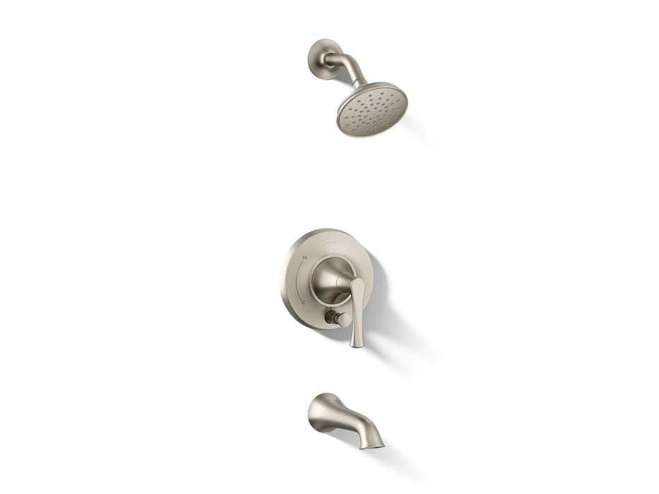 KOHLER K-T35944-4H Buckley Rite-Temp bath and shower trim kit with push-button diverter, 1.5 gpm