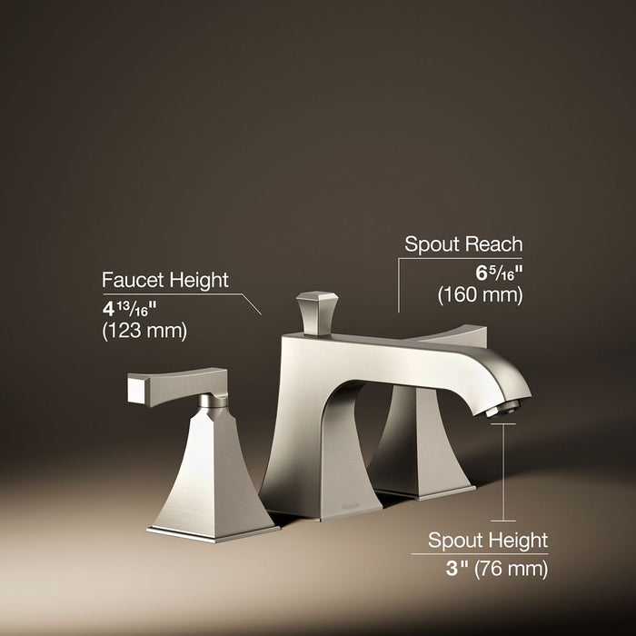 Kohler K-T428-4V Memoirs Deck-mount bath faucet trim with diverter