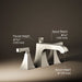 Kohler K-T428-4V Memoirs Deck-mount bath faucet trim with diverter
