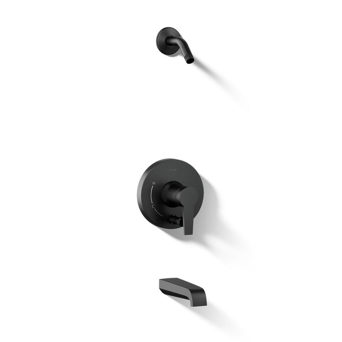 Kohler K-T49979-4L Pitch Rite-Temp bath and shower trim kit with push-button diverter, without showerhead