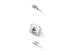 Kohler K-T49979-4L Pitch Rite-Temp bath and shower trim kit with push-button diverter, without showerhead