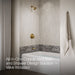 Kohler K-T49979-4L Pitch Rite-Temp bath and shower trim kit with push-button diverter, without showerhead